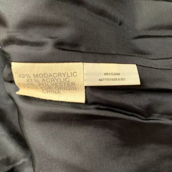 Denim & Supply by Ralph Lauren Faux Fur Vest Size Large Open Front Lined 18184 - Picture 5 of 6